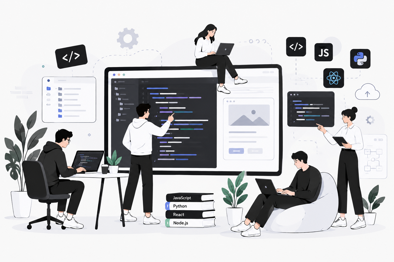 Custom Digital Solutions Illustration