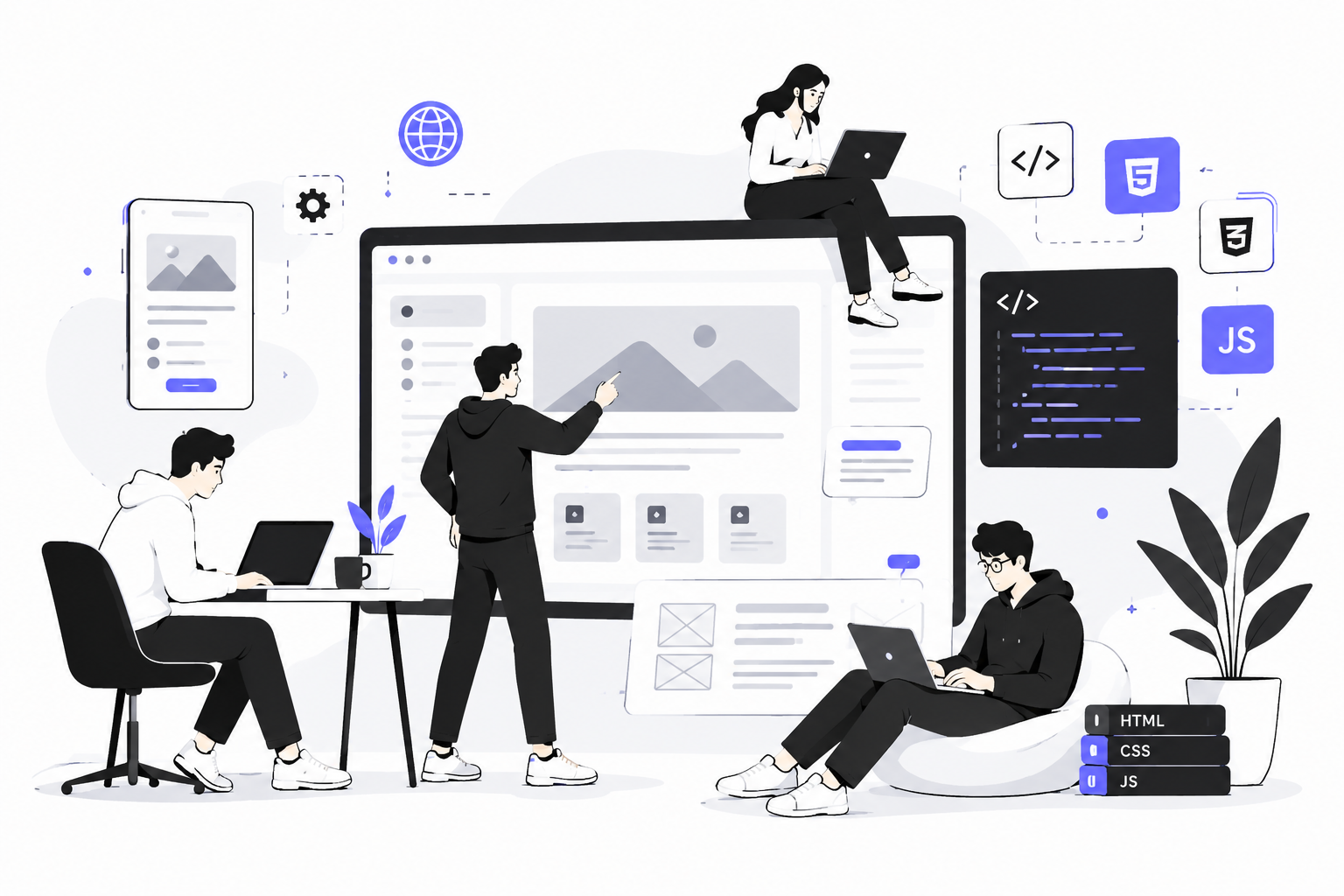 Website Development Illustration